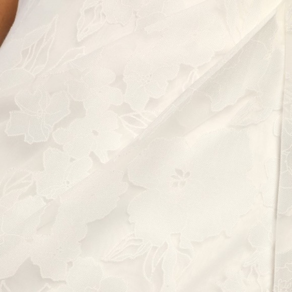 Lulus NWT Dreamy Vision Floral Burnout Jacquard Strapless Midi Dress Medium - Picture 6 of 14